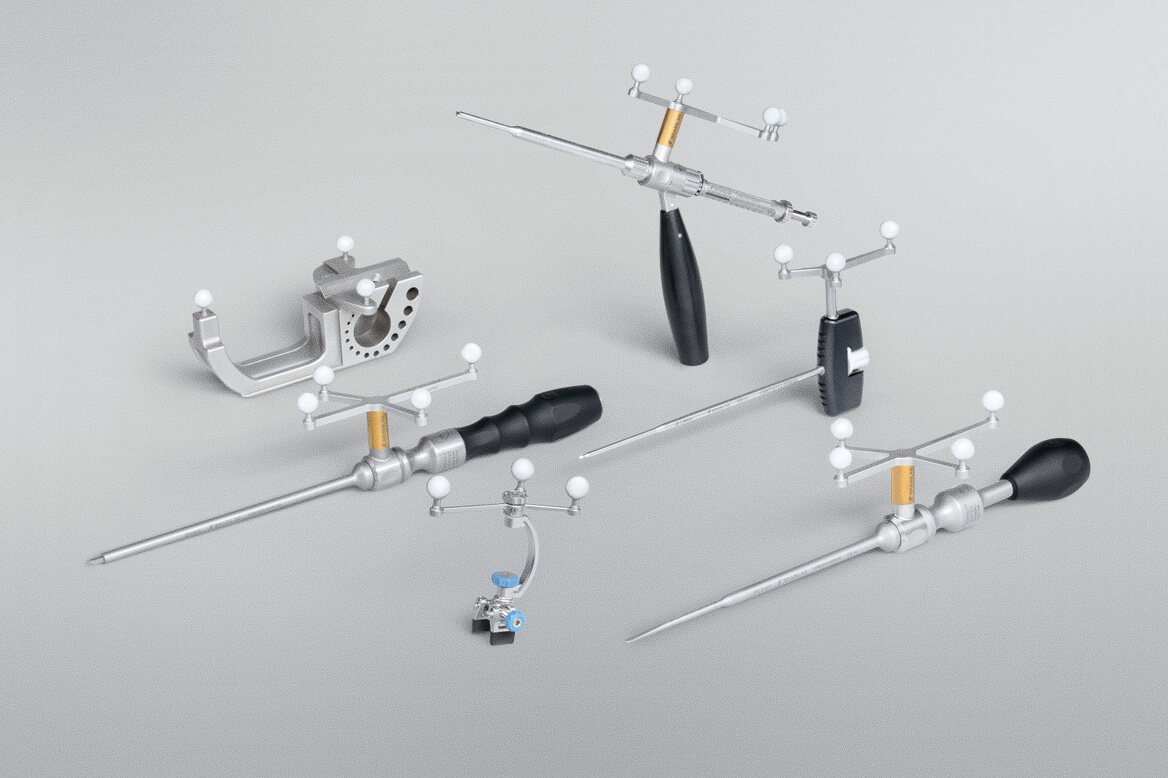 Instruments for spine surgery: Seamlessly integrating with your existing tools, Spine Navigation enhances precision